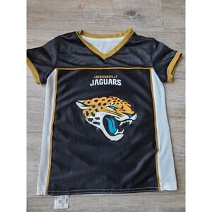 Jacksonville Jaguars NFL Flag Football Jersey Youth Small BDA Black Mesh USA‎